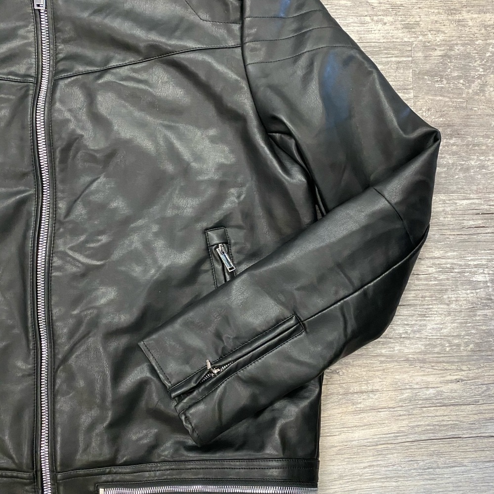 Karl Lagerfeld leather jacket - Picture 2 of 7